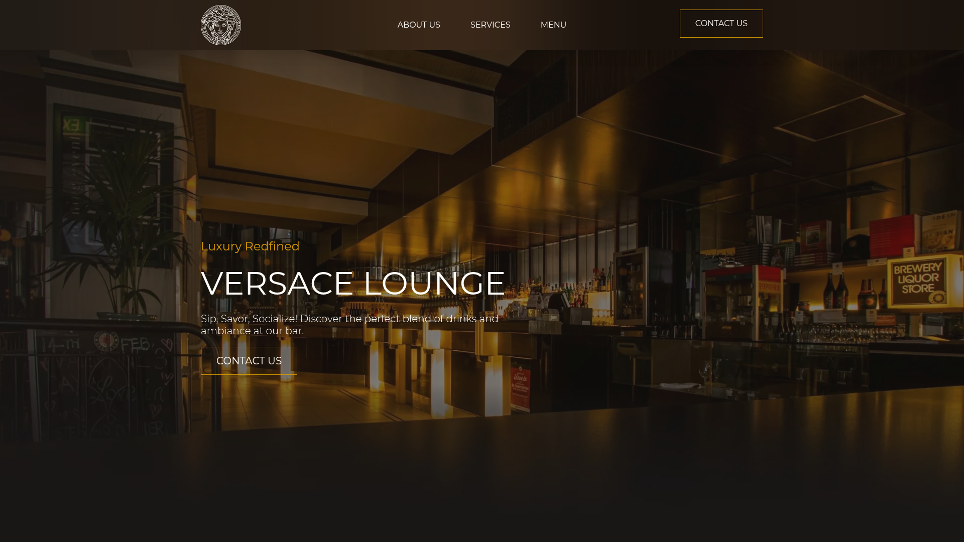 Versace Lounge — Luxury Hospitality Site