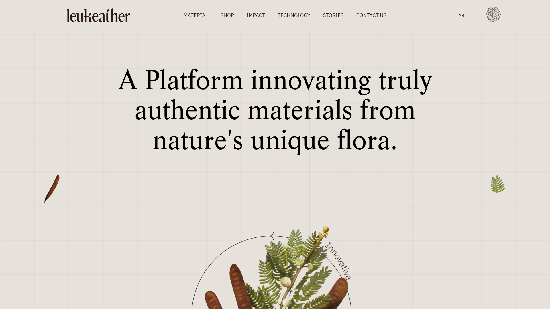Leukeather — Sustainable Materials Platform